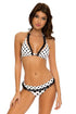 Luli Fama Spotted TRIANGLE HALTER TOP